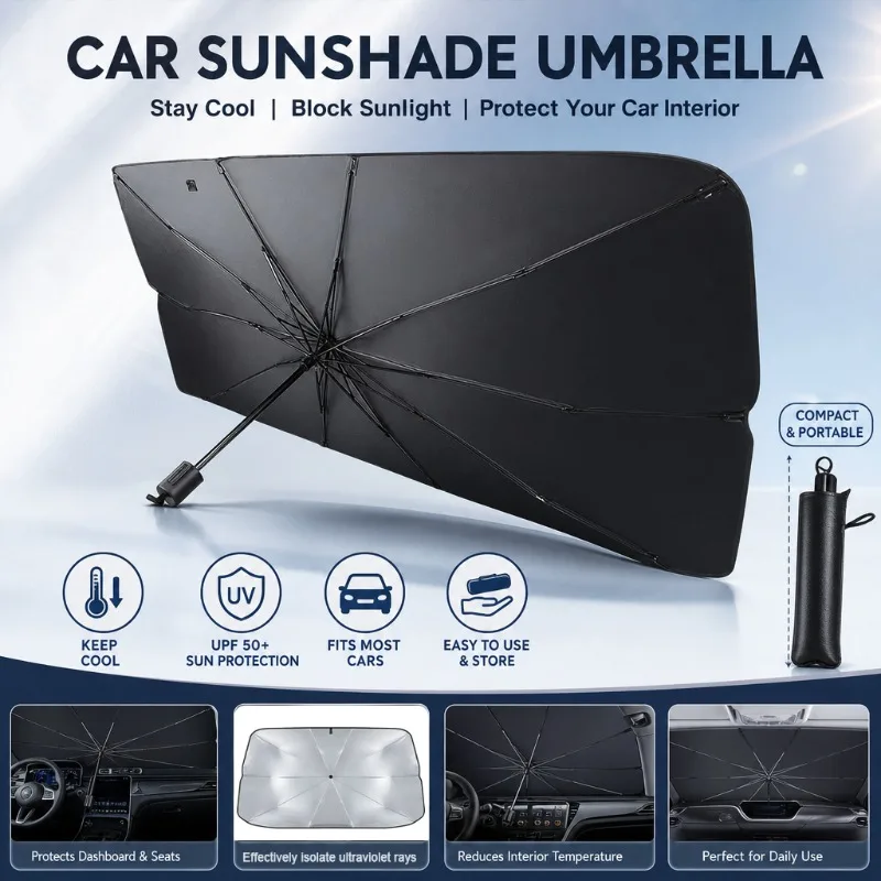 Car Windshield Sunshade Umbrel - Car Sunshade Windshield Umbrella Foldable 评论和价格