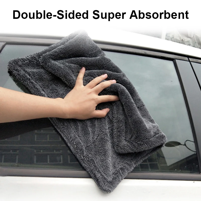 1-3Pcs Car Wash Microfiber Twi - Microfiber Car Drying Towel Super Absorbent 评论和价格