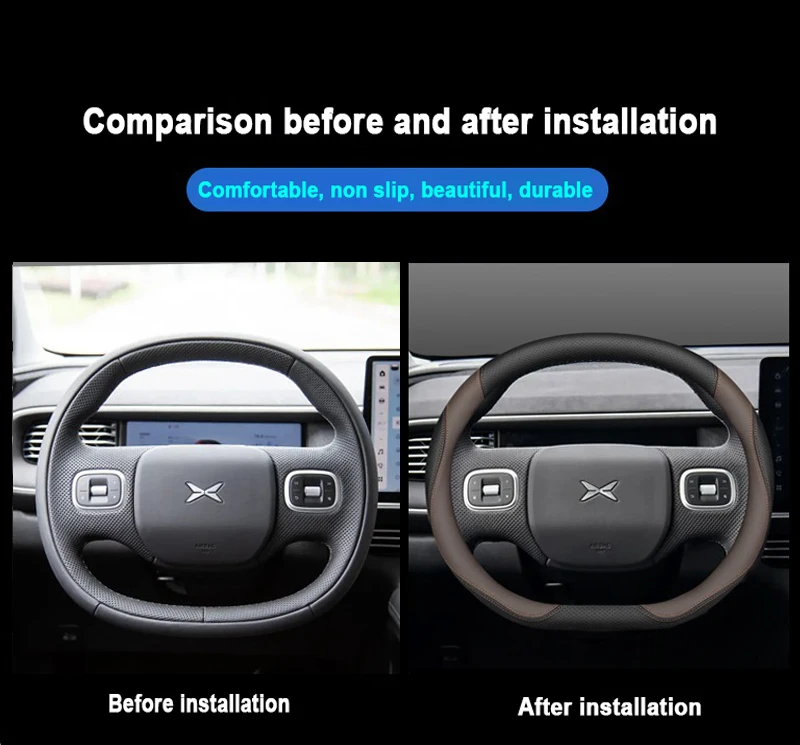 Car Steering Wheel Cover Wrap  - Car Steering Wheel Cover Anti Slip Breathable 评论和价格