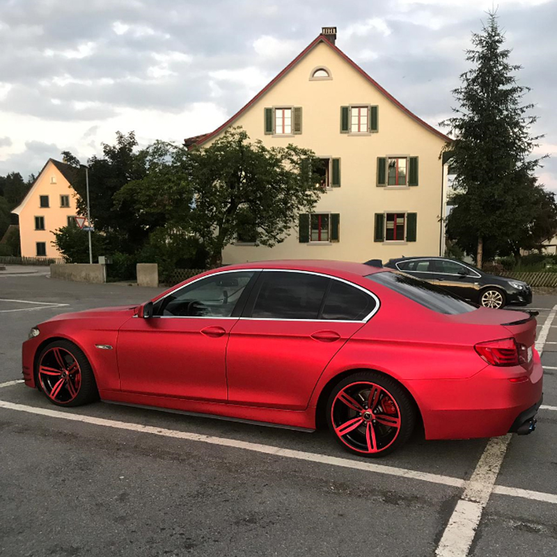 Red Forged Carbon Matte Glossy - Anti Glare Car Rearview Mirror Film 评论和价格