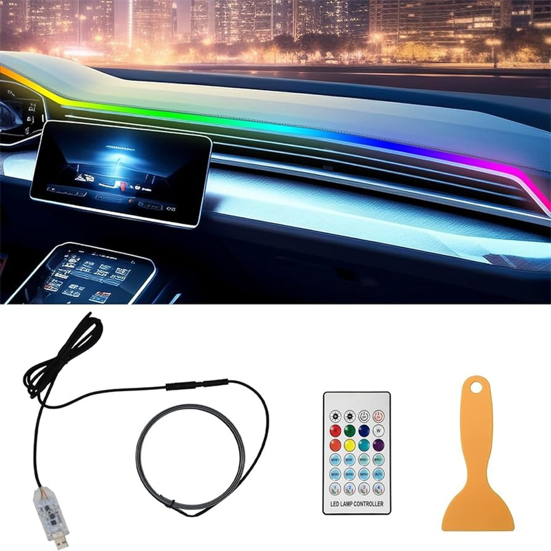 Colorful LED Car Interior Hidd - Led Ambient Interior Car Lights App Control 评论和价格