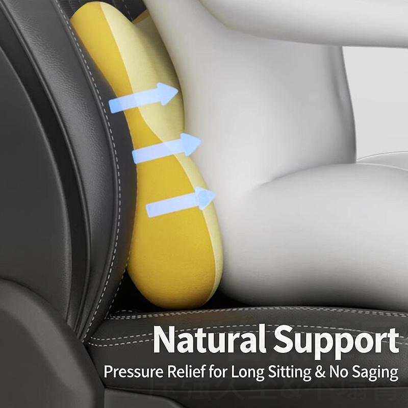 Car Seat Lumbar Support and Ne - Memory Foam Car Neck Pillow Lumbar Support 评论和价格