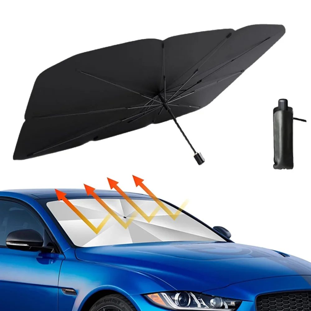 Portable Car Sun Shade Umbrell - Car Sunshade Windshield Umbrella Foldable 评论和价格