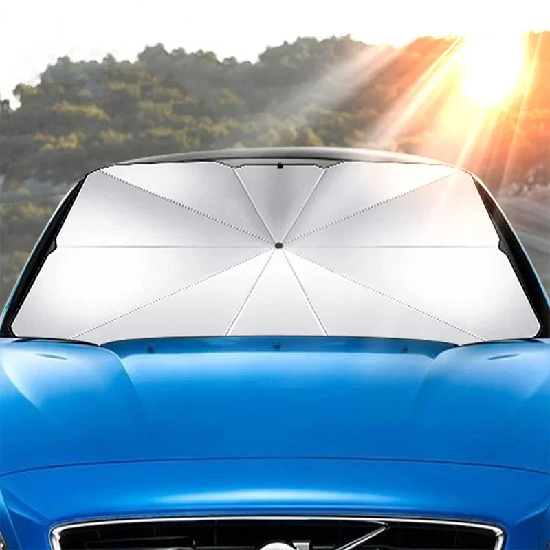 Portable Car Sun Shade Umbrell - Car Sunshade Windshield Umbrella Foldable 评论和价格