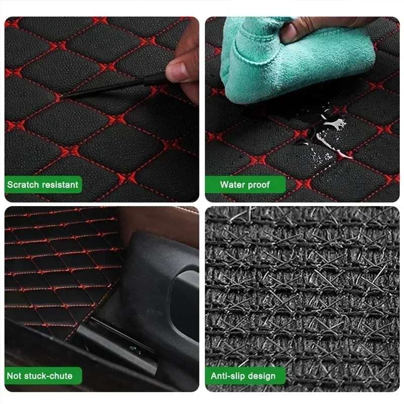 Car Floor Mats 4PCS Universal  - Car Floor Mats Universal Waterproof Leather 评论和价格