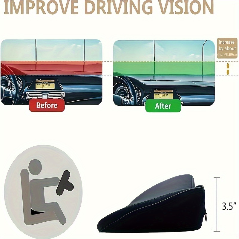 2-in-1 Car Seat Cushion Lumbar - Memory Foam Car Neck Pillow Lumbar Support 评论和价格