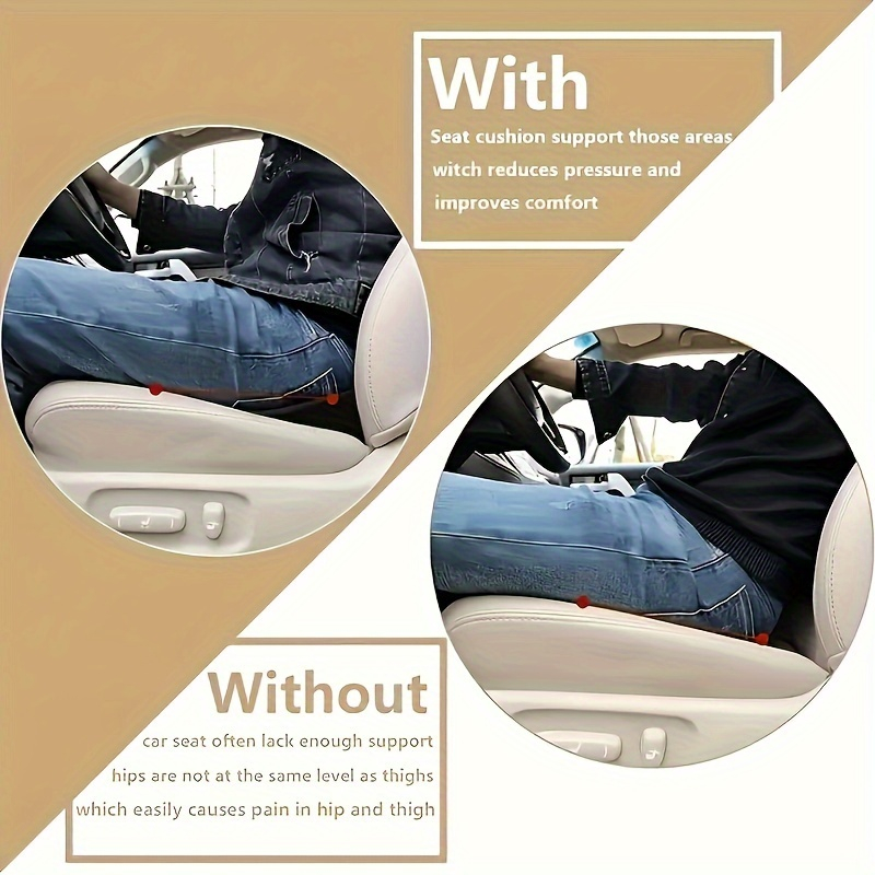 2-in-1 Car Seat Cushion Lumbar - Memory Foam Car Neck Pillow Lumbar Support 评论和价格