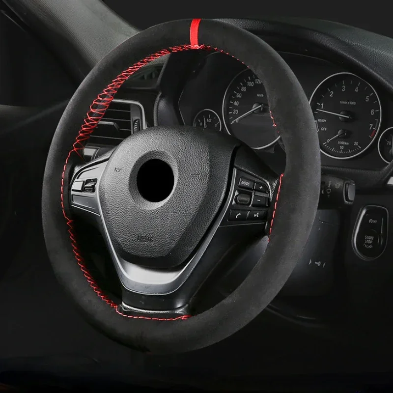 Universal 38cm Car Steering Wh - Car Steering Wheel Cover Anti Slip Breathable 评论和价格