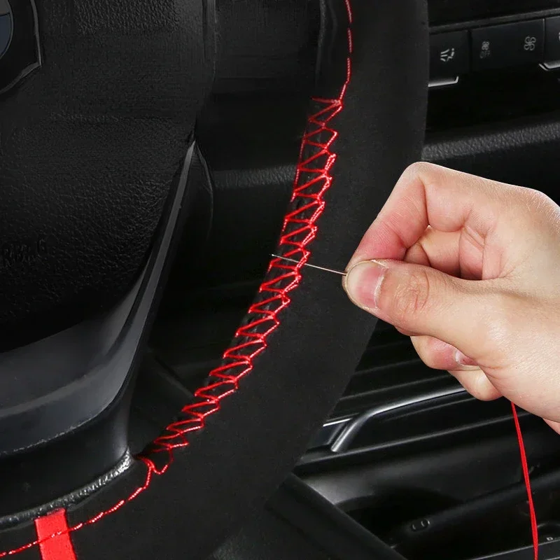 Universal 38cm Car Steering Wh - Car Steering Wheel Cover Anti Slip Breathable 评论和价格