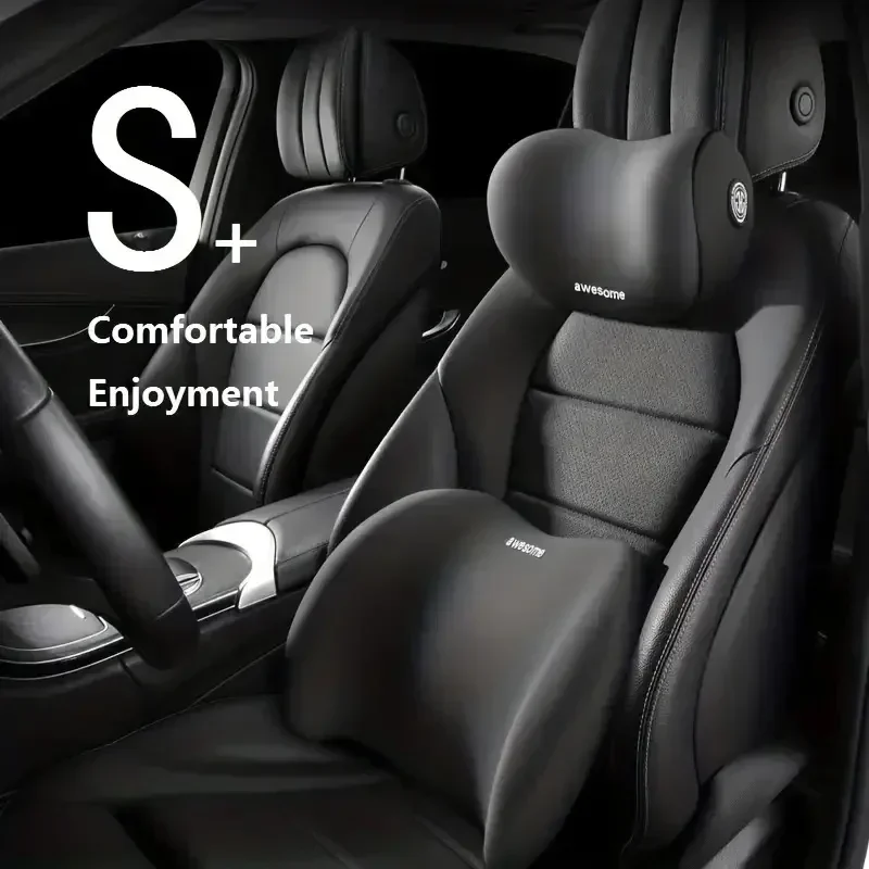 For Driving Comfort Car Back N - Memory Foam Car Neck Pillow Lumbar Support 评论和价格